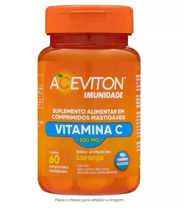 Aceviton Vitamina C Imunidade 60 Comprimidos Mastigáveis