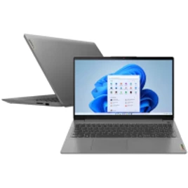 Lenovo 82MD0007BR IdeaPad 3i i5 – Notebook-1135G7 8GB 256GB SSD Placa de Vídeo Intel Iris Xe Windows 11 15.6′, Cinza