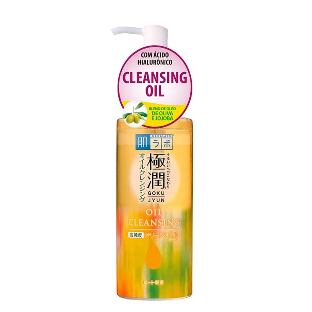 Gokujyun Oil Cleasing – Óleo Removedor de Maquiagem com Ácido Hialurônico 200ml, Hada Labo