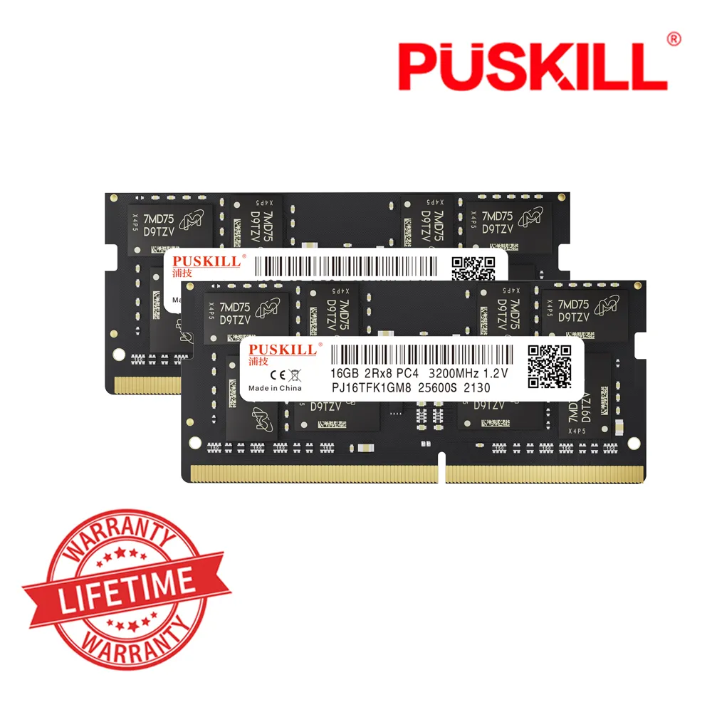 Memória Ram DDR4 Notebook Puskill 16GB (2X8) 2400mhz
