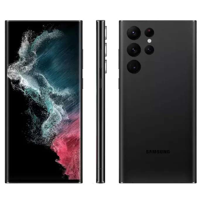 Smartphone Samsung Galaxy S22 Ultra 256GB Preto 5G 12GB RAM 6,8” Câm. Quádrupla Snapdragon