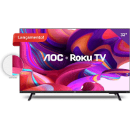 Smart TV LED 32″ HD AOC 32S5135/78G – Design sem bordas, Wifi, Conversor Digital, USB, HDMI