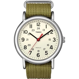 Timex Men’s Weekender T2N651 White Nylon Analog Quartz Fashion Watch
