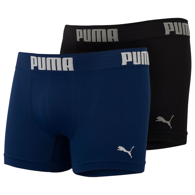 Kit de Cuecas Boxer sem Costura Puma com 2 Unidades – Adulto