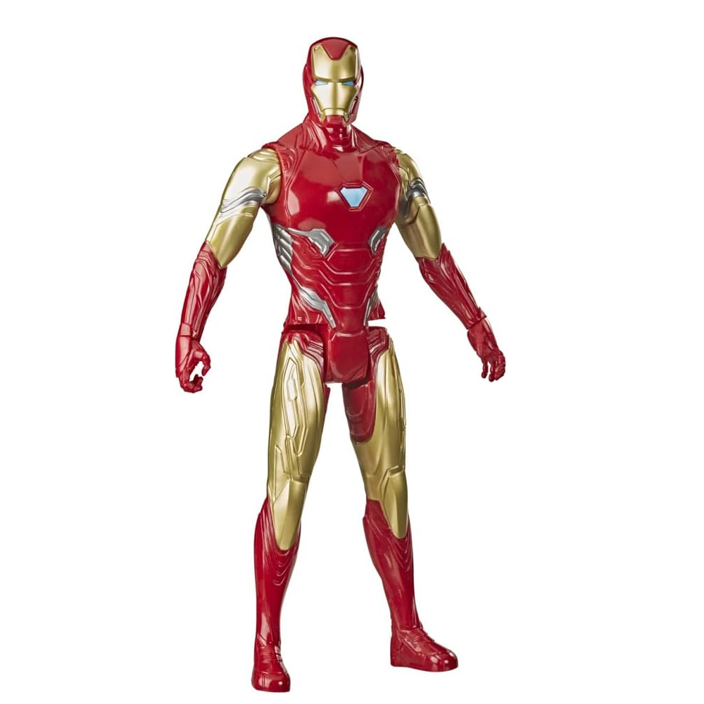 Boneco Marvel Avengers Titan Hero, Figura de 30 cm Vingadores – Homem de Ferro – F2247 – Hasbro, Vermelho e dourado