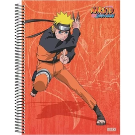 Caderno Universitário Espiral 1M Capa Dura 80 Fls Naruto