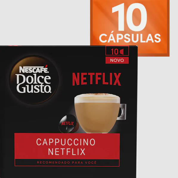 Cappuccino Netflix 10 Cápsulas Dolce Gusto