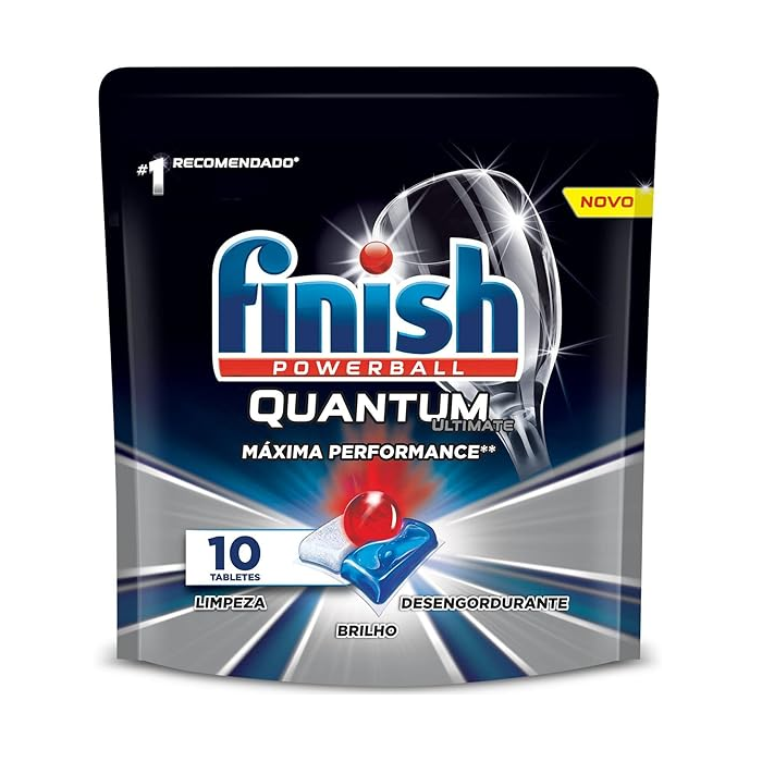 Finish Quantum Ultimate – Detergente para Lava Louças em tabletes com 10 unidades