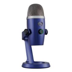 Microfone Condensador USB Blue Yeti Nano com Captação Cardióide e Omnidirecional, Conexão Plug and Play para Podcast, Gravação e Streaming em PC e Mac – Azul