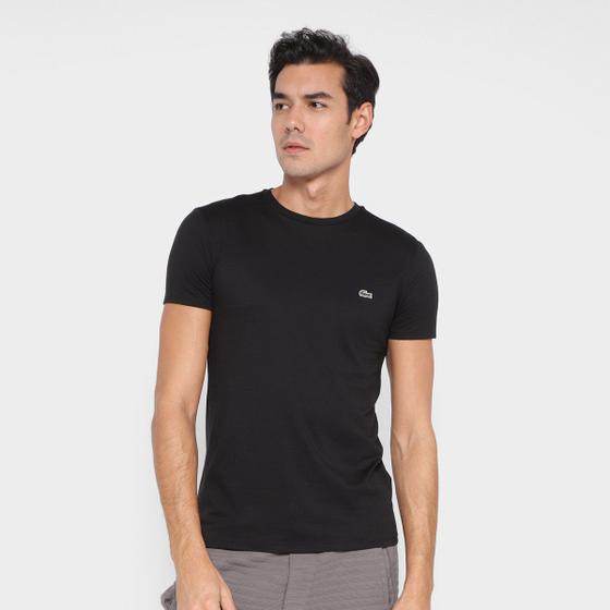 Camiseta Lacoste Logo Masculina – Preto