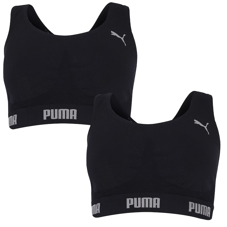 Top Fitness sem Costura Bodywear Puma com 2 Unidades – Adulto