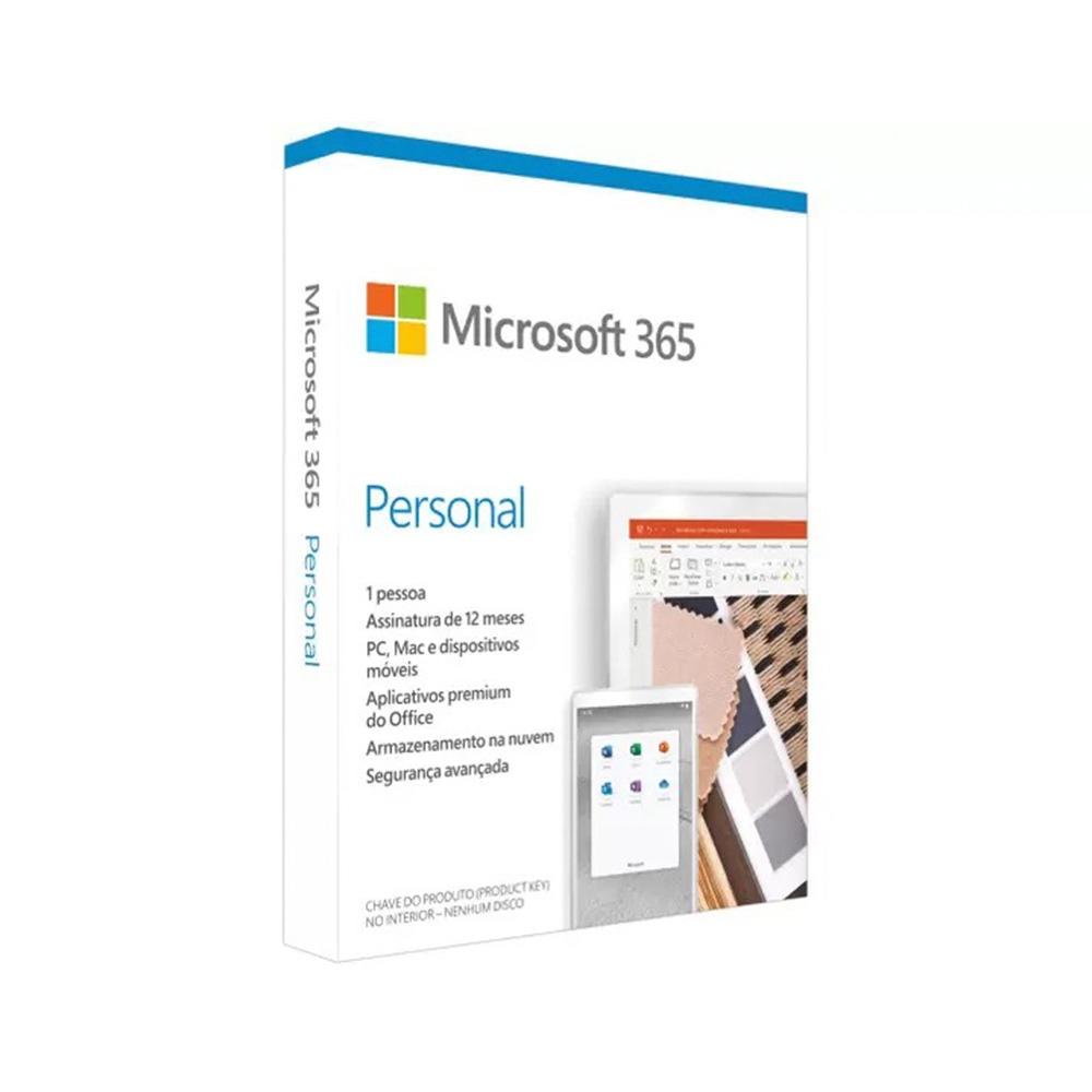 Microsoft 365 Personal, 12 Meses – QQ2-01017 / QQ2-01386 – Mídia Física