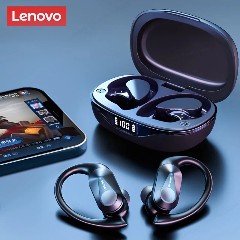 Fone de Ouvido Esportivo Lenovo LP75 Bluetooth 5.3 TWS