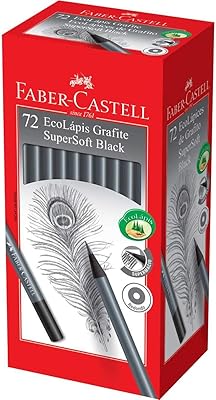 Anúncio patrocinado – Lápis Redondo, Faber-Castell, 907SOFT, Grafite, pacote de 72
