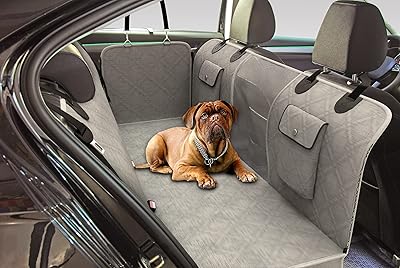Capa Protetora Impermeável para Banco Traseiro de Carro com Zíper e Abas Laterais para Pets – Cães e Gatos Luxo Premium Duke & Dixie