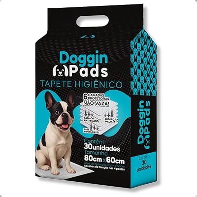 Anúncio patrocinado – Tapete Higiênico Doggin 80cm x 60cm 30 Unidades para Cachorro Sanitário Super Absorvente Antivazamen...