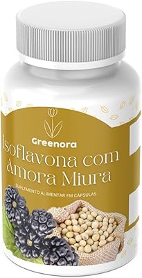 Isoflavona com Amora Miura 500mg - 120 Cápsulas | 1 Cápsula 3 Vezes ao Dia