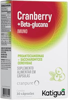 Katiguá, Cranberry com Beta-Glucana imune, Sem sabor, Para saúde da Mulher, 30 Cápsulas rígidas • 15 doses, Laranja