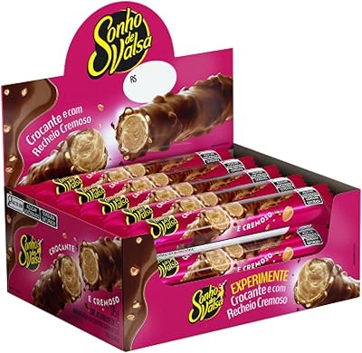 Anúncio patrocinado – Stick Wafer Recheado Sonho de Valsa Sabor Chocolate - Display com 15 unidades de 25g