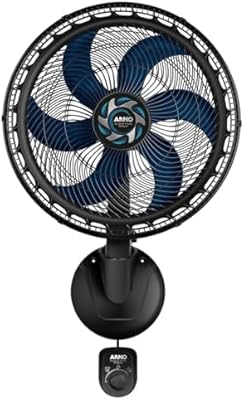 Ventilador de Parede Arno Xtreme Force Breeze 50cm VB51, 126W, 6 Pás, 3 Velocidades, Modo Sono Tranquilo, Oscilação 80º, 110V