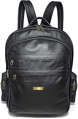 Anúncio patrocinado – Mochila De Couro Legítimo Para Viagem Tamanho Extra Grande Cor:Preto