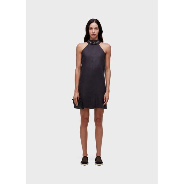 Vestido curto gola cristais por R$747,00 na Osklen (71% OFF)